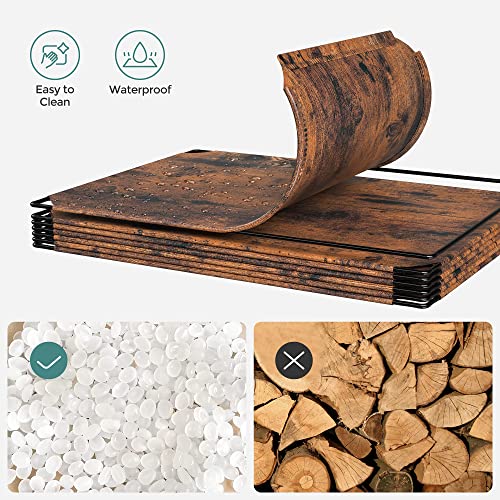 Songmics Shoe Rack, 10-Slot Storage Organizer Unit With Doors, Portable Cube Shoe Storage Organizer, Plastic Modular Diy Storage Shelf, Closet Divider For Clothes Bags Toys, Rustic Brown Ulpc506A01 #TOP3