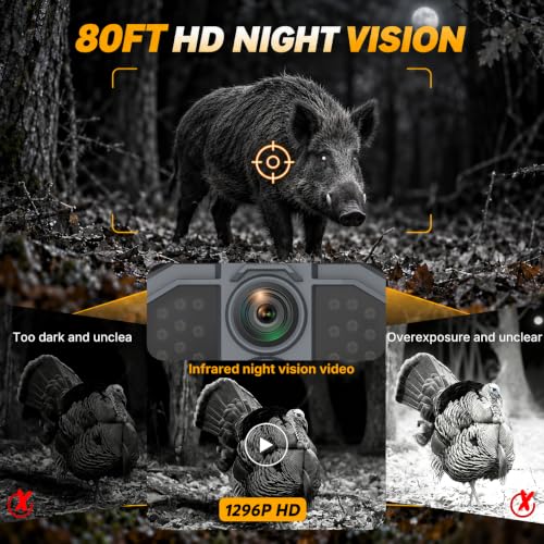 WOSPORTS WiFi Trail Camera 48MP Solar Game Camera with 7800mAh Built-in Battery, 0.1s Trigger IP66 Waterproof Wildlife Cameras with 8 AA Batteries & 64GB SD Card - image 5