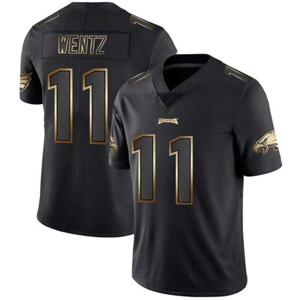 Carson Wentz American Football Jerseys 11#, Philadelphia Eagles Quick-Drying Fabric Rugby Jersey, Fan Sportswear Sleeves Sports Top T-Shirt
