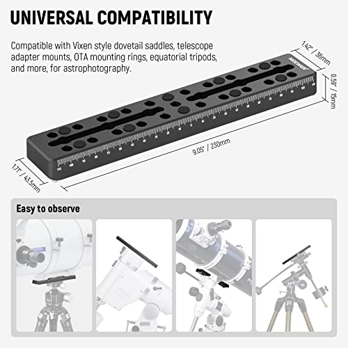 NEEWER 9"/230mm Rail Bar Vixen Style Dovetail Plate - Image 3