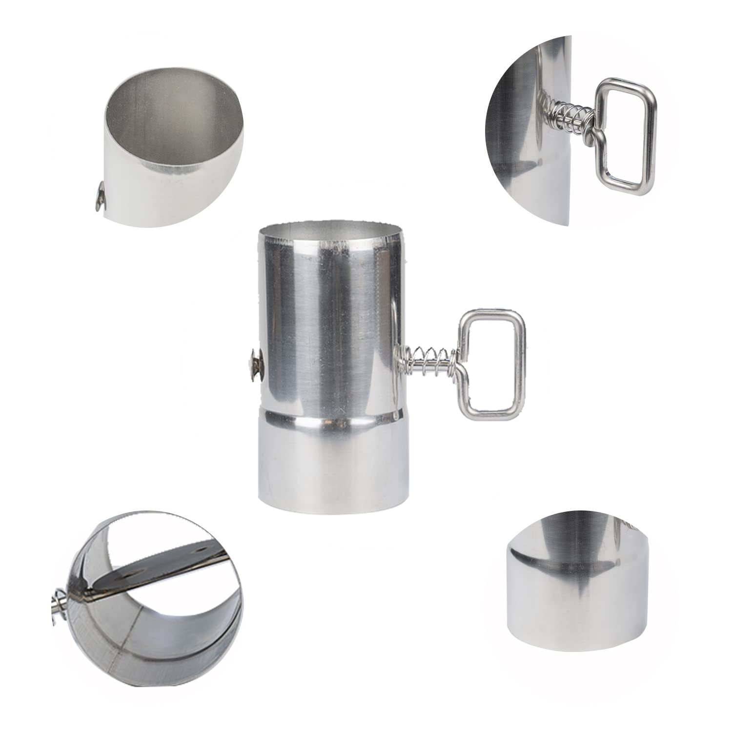 Tuyau De Poêle Avec Amortisseur Acier Inox - Tube De Cheminée Maille, Dissipation Chaleur, Pour Intérieur/extérieur