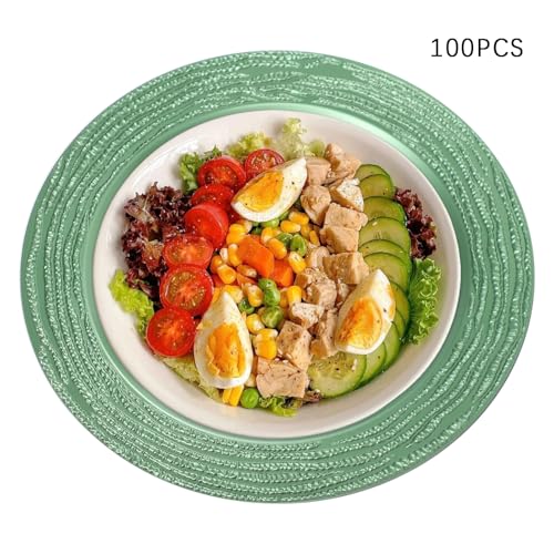 100 platos cargadores vintage de plástico 13 pulgadas miniatura 5