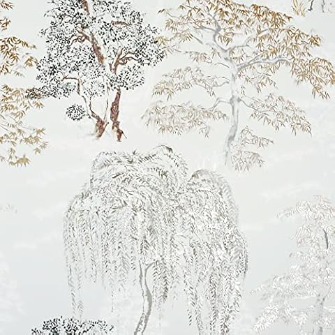 SOPHIE LAURENCE Metallic Willow Garden Wallpaper Cover