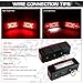 LINKITOM Submersible LED Trailer Light Kit, Super Bright Brake Stop Turn Tail License Lights for Camper Truck RV Boat Snowmobile, IP68 Waterproof, DOT Approval