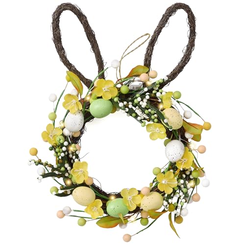 Valery Madelyn 40.6cm Osterkranz mit Eiern, Künstliche Türkranz, Osterei Kranz...