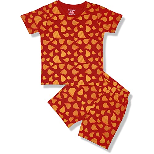 Image of Be Awara Kids Printed Half Sleeves T-shirt & Shorts Clothing Sets, 100% Cotton Soft Unisex Cord Set, Comfortable Wear for Kids With Cool Prints, Everyday Casual Wear for Boys & Girls