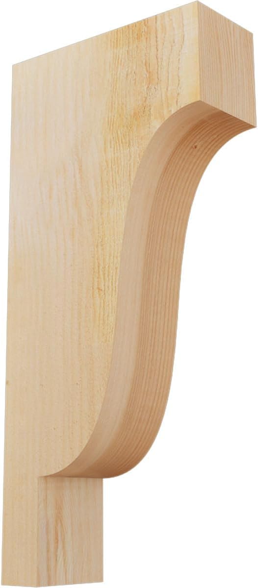 Ekena Millwork COR04X06X06NEW00SDF 3 1/2"W x 6"D x 6"H Newport Smooth Corbel, Douglas Fir