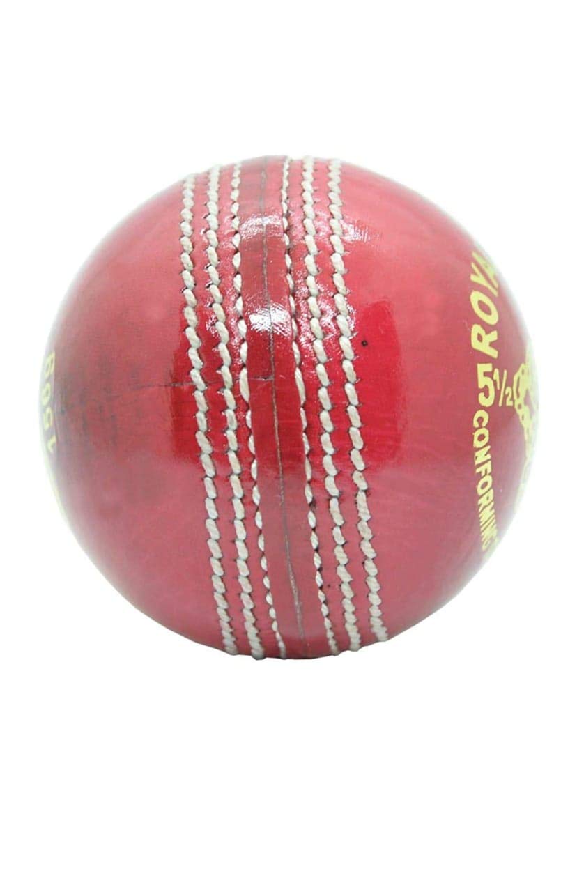 Lot de 6 balles de cricket rouges en cuir véritable 156 g
