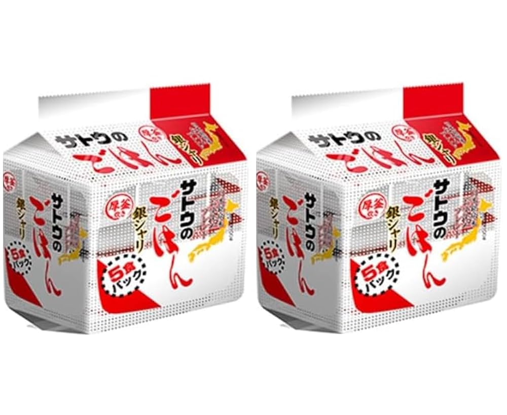 ☆サトウのごはん 銀シャリ 200g 5食パック 16袋 80食分☆ Amazon | サトウ食品 サトウのごはん 銀シャリ 200g 5食パック×2