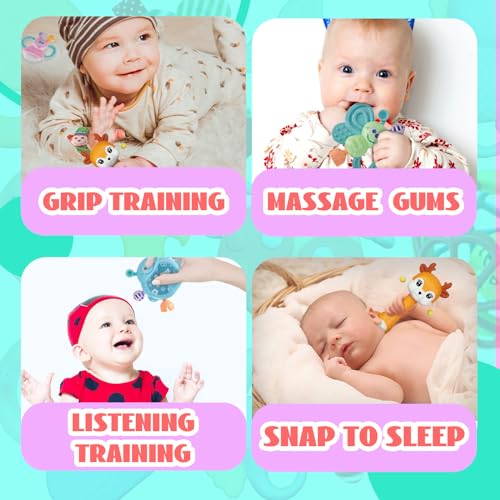 Image of Cocurb 30 PCs High Contrast Baby Toy Gift Set for Infants Rattles | Teething Toys and Wrist Socks Suitable for 6 Months Perfect Baby Gift for Boys, Girls and Toddlers