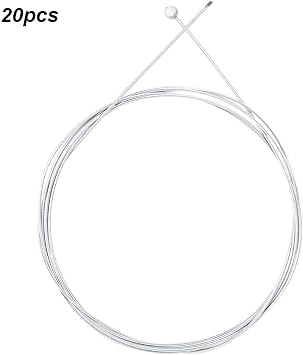 Brake Cable, 20pcs Metal 2.5m Length 1.6mm Thick Electric Rear Brake Cable Brake Line Cycling Accessory Electric Modification Accessories
