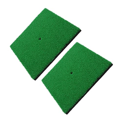 ifundom 2 Piezas Alfombrilla de Práctica Césped Artificial para Entrenamiento Interior Exterior Herramienta para Precisión Cortos