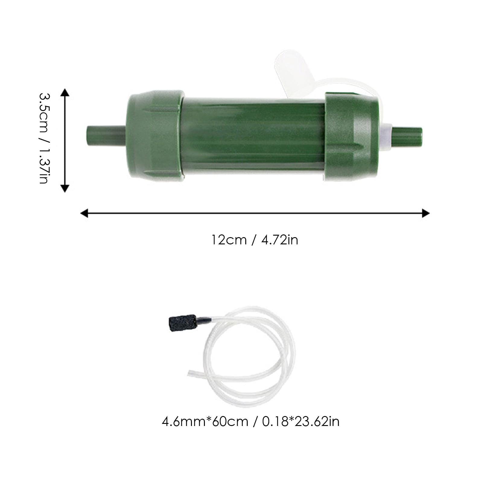 Cannuccia Filtrante Portatile Prep-Survival: Filtra 4500 Litri D'Acqua - Mimetico Per Escursionismo