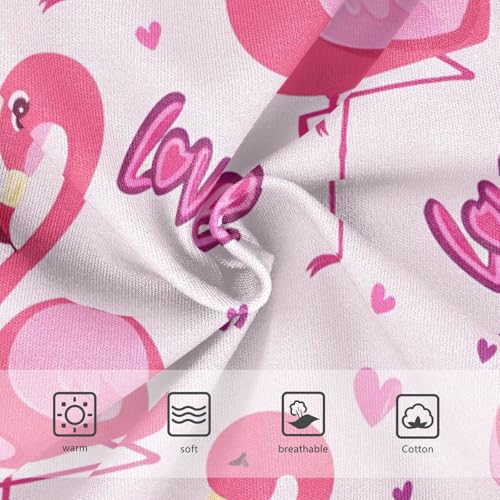 Cute Pink Flamingos Valentine Toddler Underwear Custom 2t Cotton Cute Panties Girl Florals Undies Kids Briefs3