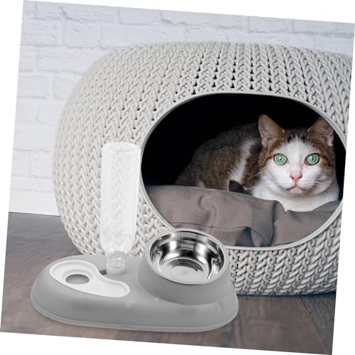 CORHAD Automatischer Futter Und Wasserspender Für Hunde Und Katzen Praktische Lösung Für Haustierbedarf Mit Integriertem Wassersystem Und Futterfreundlichem Design Für Zuhause Oder