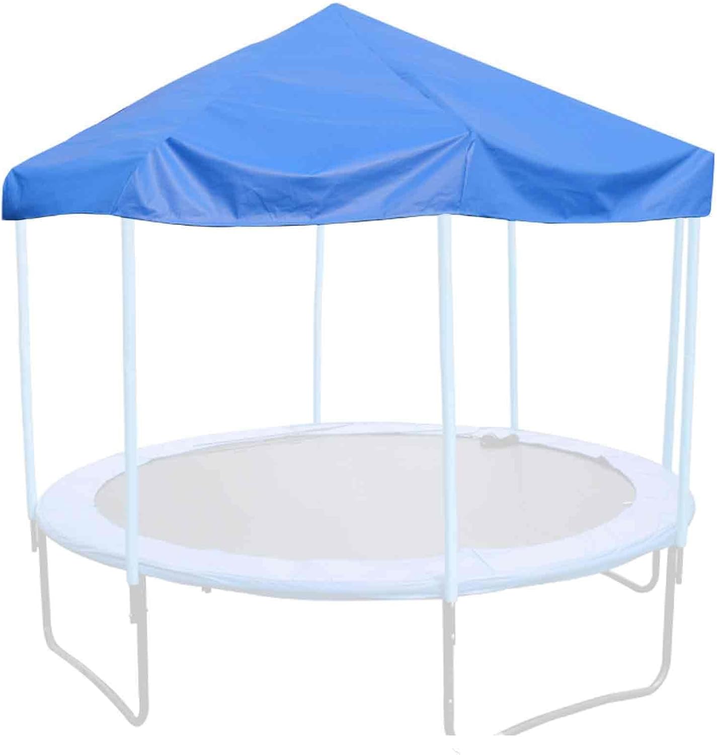 Waterproof Trampoline Cover Tent, PVC Top Cover for 6ft-16ft Round Trampolines, Sun-Proof, Easy Fold Design, Durable Protection (Trampoline Not Included)