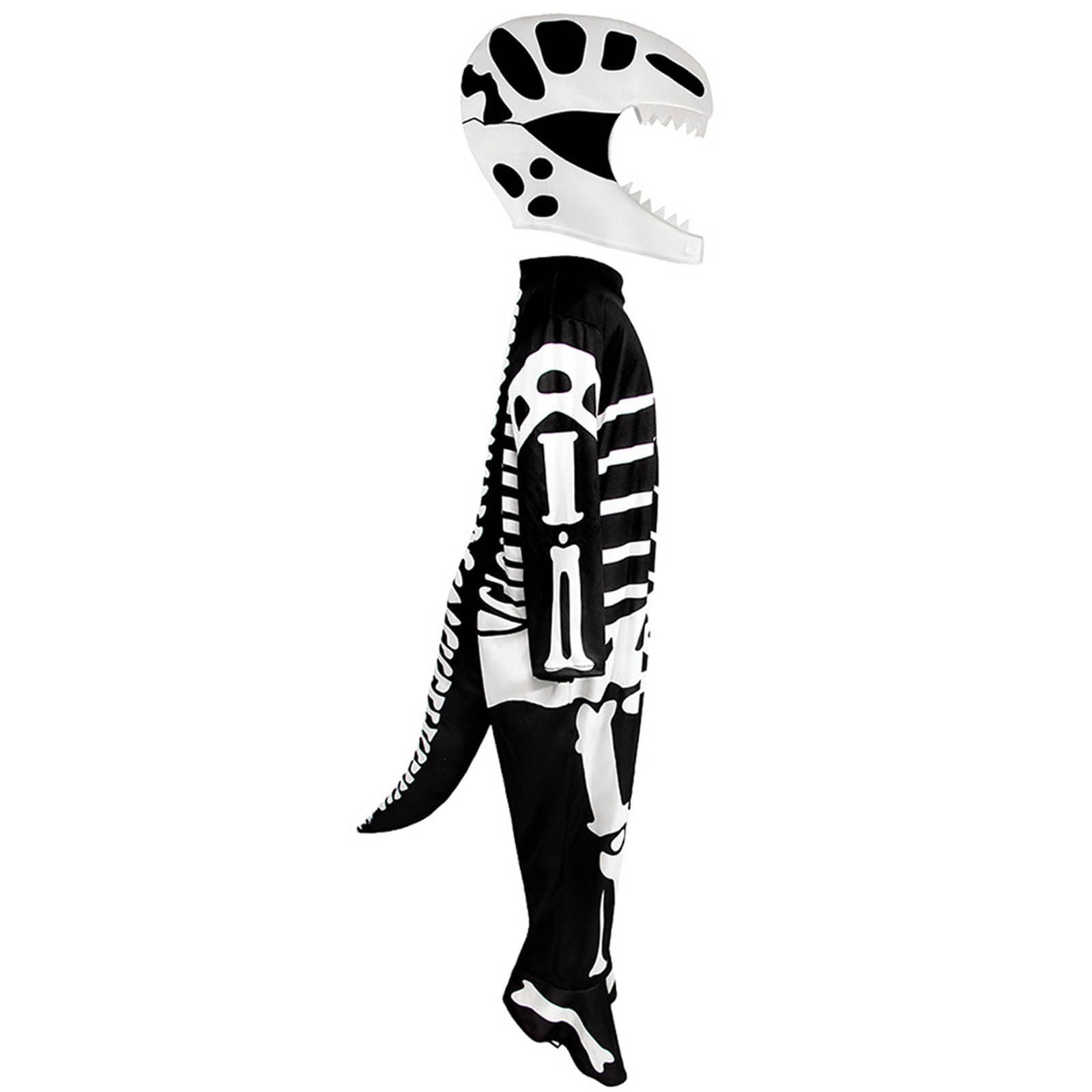 Costume Halloween Bambini - Costume di Halloween per bambini con tuta da scheletro di dinosauro costume spaventoso per feste spettacoli e travestimenti