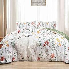White Yellow Floral Comforter Set