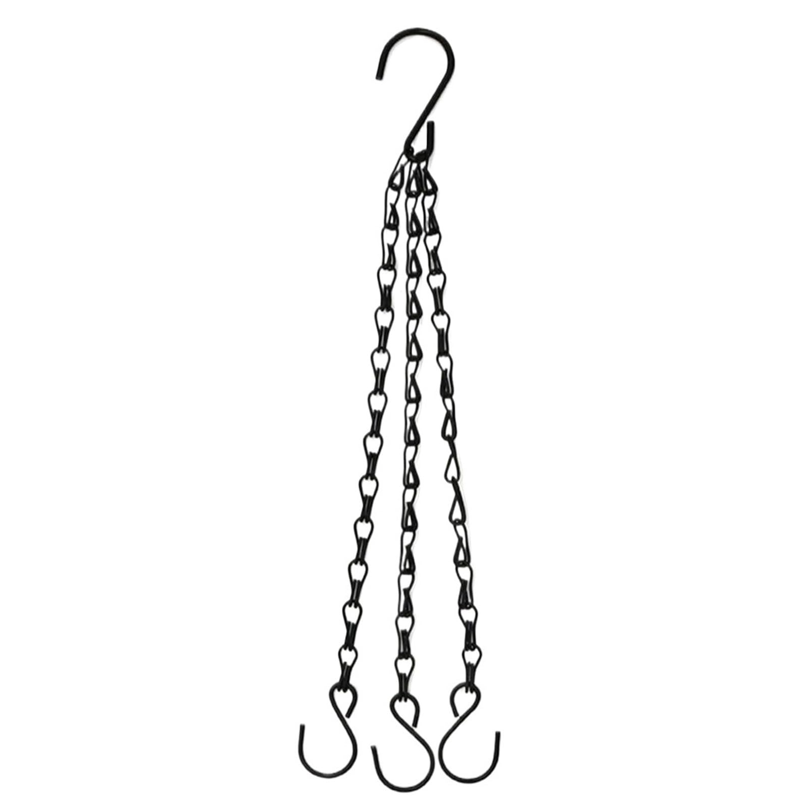 WUYXTO 4 Pcs 40cm Imitation Rattan Hanging Basket Flower Pot Chain With 3 Hooks Basin Hydroponic Plants Plant Grow For plant