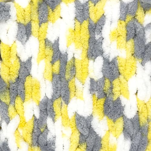 Image of Lion Brand Yarn, Off The Hook Loop Yarn, Lemon Drop, Multicolor, 3 Pack | Jumbo Finger Knitting & Crochet Craft Fiber for Beginners, Kids, Classrooms, Create Blankets, Pillows, Stuffed Animals