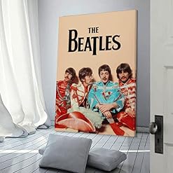 Poster décoratif sur toile The Beatles – Décoration murale moderne pour chambre à coucher – 40 x 60 cm - Les Beatles, Paul McCartney, John Lennon, RIngo Starr, George Harrison Poster décoratif sur toile The Beatles - Décoration murale moderne pour chambre à coucher - 40 x 60 cm – Image 3