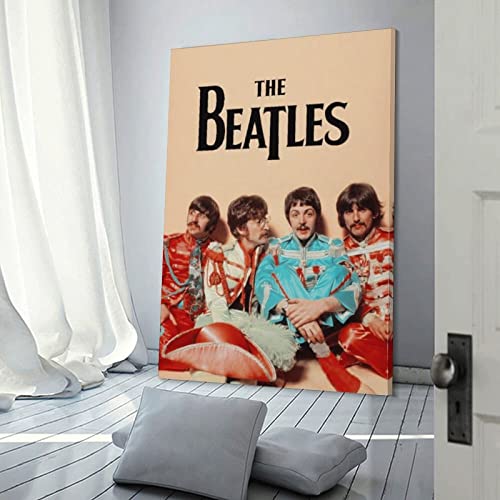Poster décoratif sur toile The Beatles – Décoration murale moderne pour chambre à coucher – 40 x 60 cm - Les Beatles, Paul McCartney, John Lennon, RIngo Starr, George Harrison Poster décoratif sur toile The Beatles - Décoration murale moderne pour chambre à coucher - 40 x 60 cm – Image 4