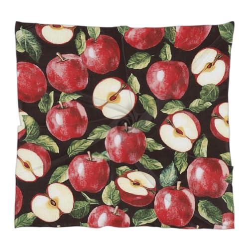 Women's Square Silk Scarf Bandana - 23.6x23.6 Inch Head Scarf, Polyester with Butterfly Moon Wildflower Print