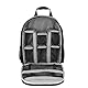 Andoer Kamerarucksack,DSLR Digital kameratasche Klein Spiegelreflex Fotorucksack Wasserdicht Kamera Rucksack Leicht multi funktionale Breathable Kamerataschen 33 * 26.5 * 12.5cm Grau
