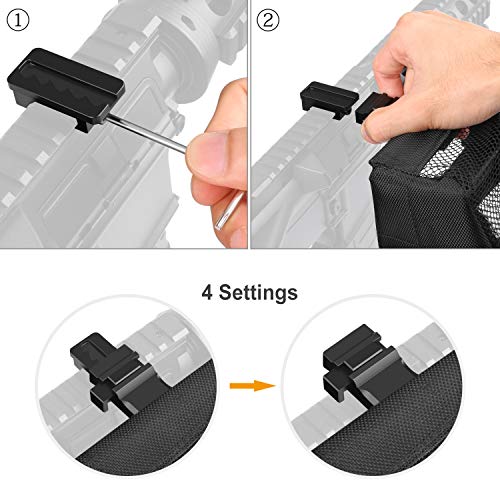 XAegis Brass Catcher, Universal Shell Catcher Net with Picatinny Rail Mount Heat Resistant Mesh Brass Collection for Rifle Range,Included Two Pic Rail Mounts