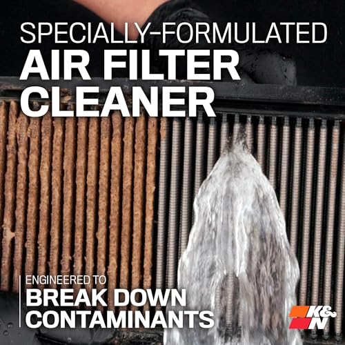 Image of K&N Air Filter Cleaner and Degreaser: Power Kleen; 32 Oz Trigger Spray; Restore Engine Air Filter Performance, 99-0621