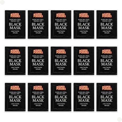 Kit 15 Máscaras Faciais Peel Off Black Mask Limpeza Profunda com ...