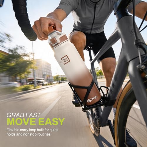 Image of Bottle 940ml | Hot and Cold Flask | ISI Certified Stainless Steel Bottle | 3 Layer Insulation | Leakproof | for Home, Office | 2-Year Warranty |Amaze X| Cream - Coffee