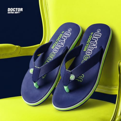 Image of DOCTOR EXTRA SOFT Men's Orthopedic Tpr Slippers With Cushion Footbed For Adult|Stylish & Anti-Skid|Comfortable & Light Weight|Casual Durable Waterproof Everyday Dr. Home Flip Flops Gents & Boys D-36