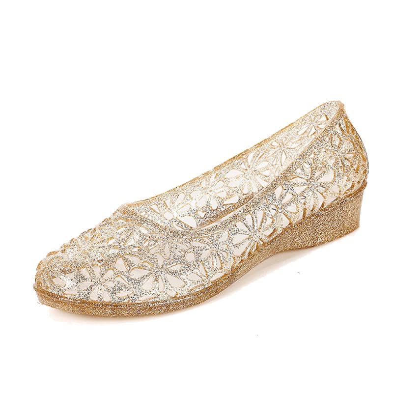 Image of Dear Time Women Flat Heel Summer Beach Jelly Shoes