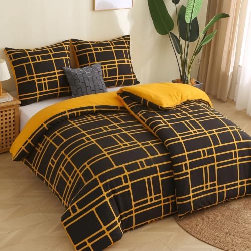 Pamposh Bettwäsche 135x200 4teilig - Bettwäsche Grau 2 Bettbezüge 135x200 cm + 2 Kissenbezüge 80X80 cm, ÖKO-TEX Bettwäsche-Sets Ultraweicher Mikrofaser mit Reißverschluss