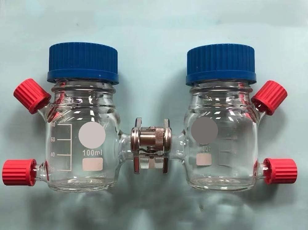 Reactor de producción de hidrógeno MEC estándar esterilizable de 1 pieza - Reactor de células microbianas de dos compartimentos for una generación eficiente de hidrógeno(100ml)