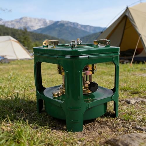 Réchaud portable camping stable pour cuisiner facilement malgré le vent fort