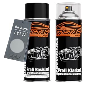 TRISTARcolor Profi Autolack Basislack Klarlack Spraydosen Set