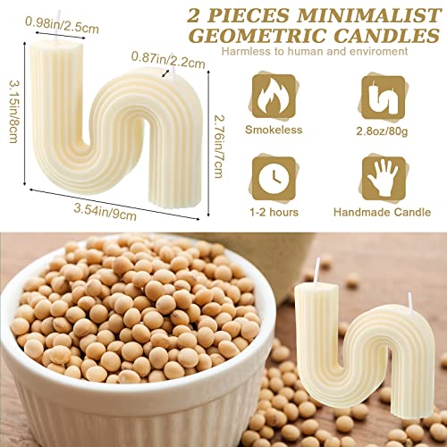 2-Pcs-Twist-Aesthetic-Candles-Cool-S-Shape-Candle-Minimalist-Geometric-Shaped-Soy-Wax-Scented-Candle-Art-Decorative-Handmade-for-Wedding-Birthday-Christmas-Gift-White