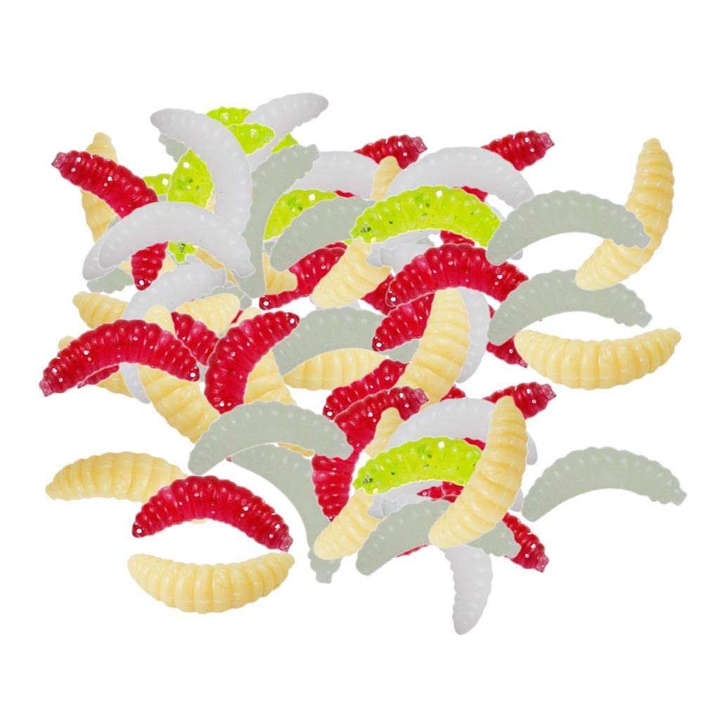 THE STYLE SUTRA® 100 Pieces/Set Fishing Soft Grub Worm Bread Bug Maggots Lures Baits Mixed | 100 Pieces Fishing Soft Worm Lure Baits (B0DG2WJ9HY) Amazon Price History, Amazon Price Tracker