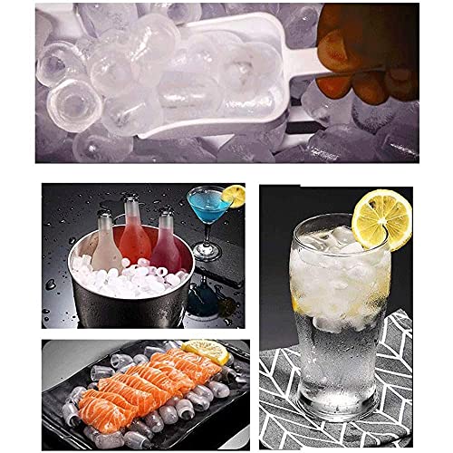 Fabricadora de hielo automática de 9,5 kg, máquina para hacer cubos de hielo de acero inoxidable, compacta para encimera, ideal para cocina y bares miniatura 6