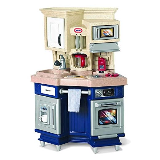 Little Tikes Super Chef Kitchen Blue & Cream, 14.00 l x 28.00 w x 40.00 h inches