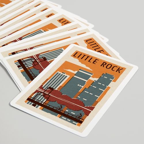 Baraja Little Rock Arkansas, 52 cartas poker miniatura 5
