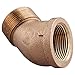 Merit Brass X103A-08 Brass Pipe Fitting, Class 125, 45 Degree Elbow, 1/2" NPT Male x 1/2" NPT Female (Pack of 25)