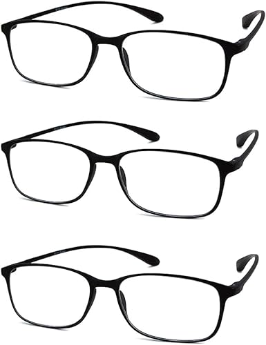 Calabria 720 Flexie - Gafas de lectura redondas cuadradas para hombresmujeres, flexibles, con marco TR-90