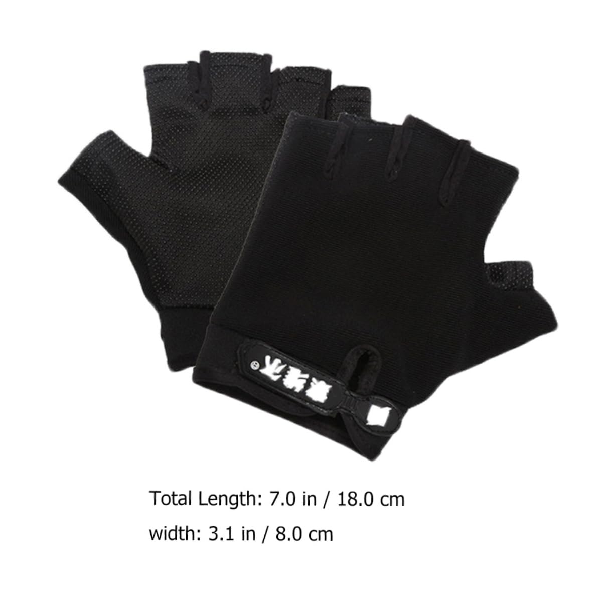 GRIRIW 1Pair Breathable Half Finger Skid Workout Gloves for Fitness Training Durable Lifting Gloves with Flexible Grip and Heat Dissipation Design for Weightlifting and Gym