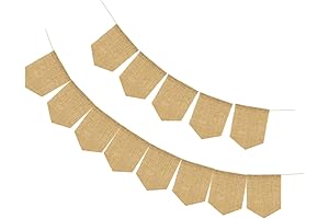 1pc Blank Linen Burlap Banner