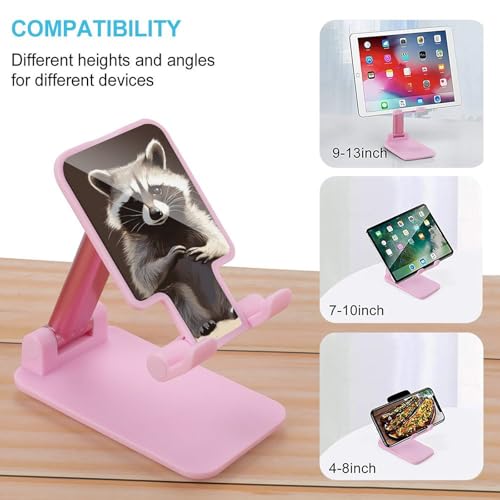 Support téléphone portable pliable raton laveur réglable universel pour iPhone et Android - 3