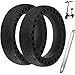RUNACC Llanta Libre Reemplazo de llanta sólida Llanta con 1 Palanca de llanta para Scooter eléctrico Xiaomi M365 (Negro(1PCS)) (Negro(2PCS))
