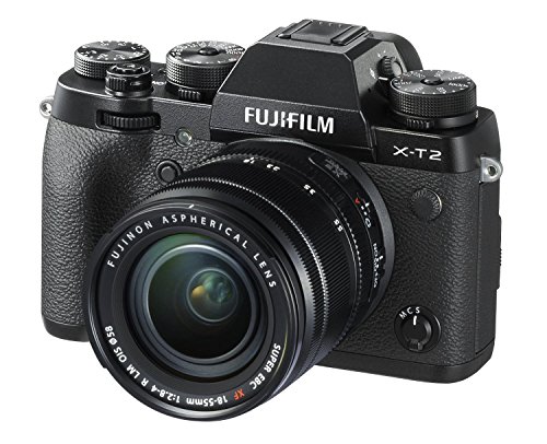 Fujifilm X-T2 Mirrorless Digital Camera F2.8-4.0 Lens, with XF 18-55 millimeters, Black